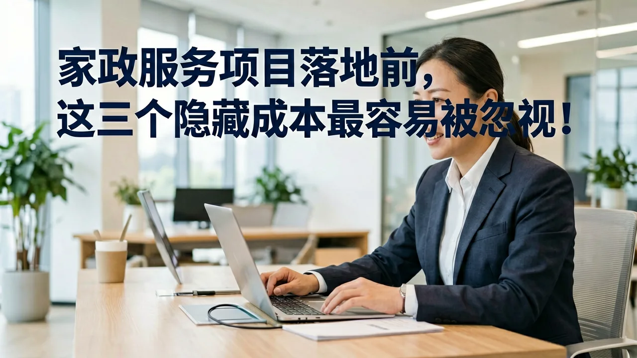 家政服务项目落地前,这三个隐藏成本最容易被忽视
